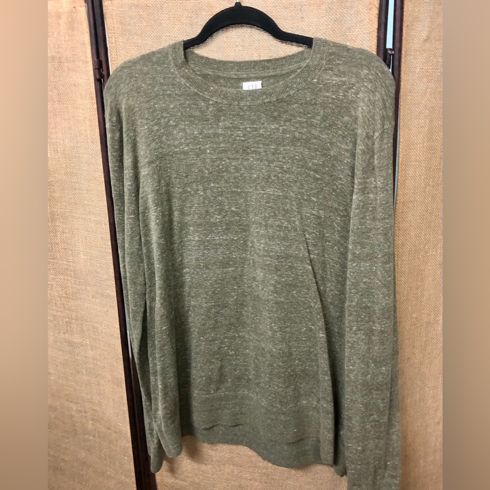 Gap Light Weight Sweater Olive Size L Preowned